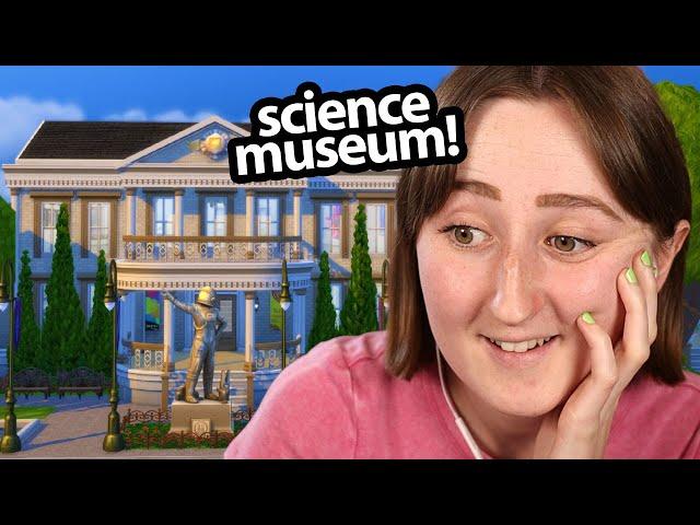 building a *base game* science museum in the sims! (Streamed 9/5/24)