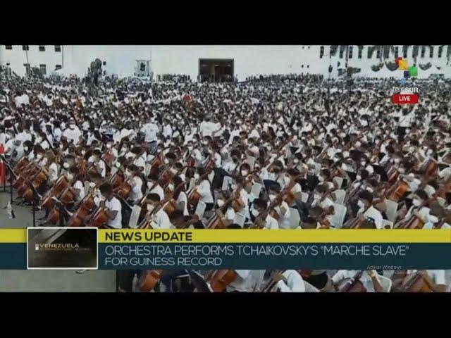 Venezuela records world record attempt with the world's largest orchestra