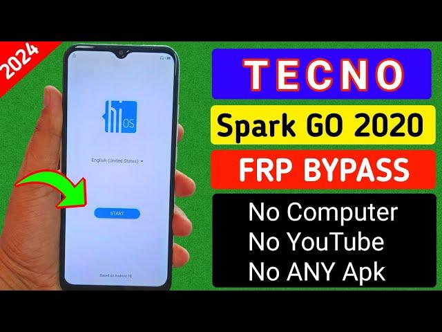 Tecno SPARK Go 2020 (KE5) FRP BYPASS 2023 (Without PC) New Trick) Android 10.11