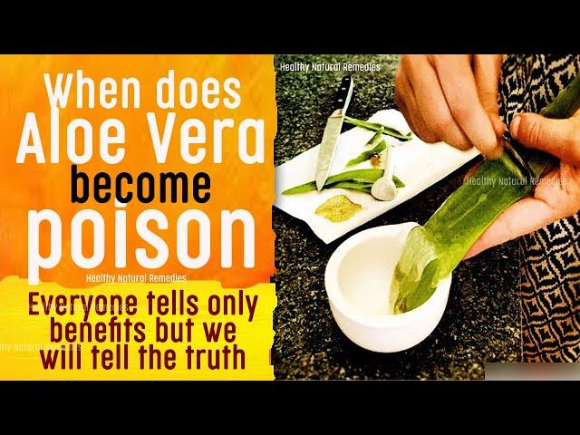 Stop using Aloe Vera in these conditions | Side effects of Aloe | When does Aloe Vera become Poison?