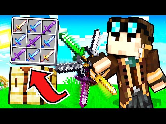 MINECRAFT MA PUOI FONDERE TUTTE LE SPADE IN UNA!!