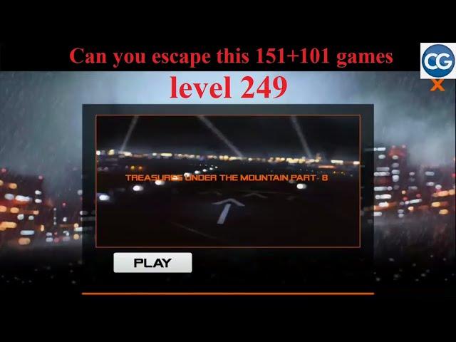 Can you escape this 151+101 games level 249 - TREASURE UNDER THE MOUNTAIN PART 8 - Complete Game