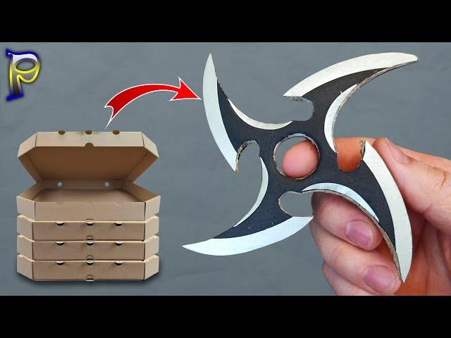 DO NOT THROW IT AWAY! How to make NARUTO SURIKEN out of paper and cardboard | DIY SHURIKEN NINJA