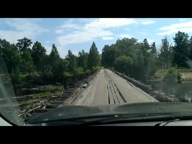 Поездка через доисторический мост во Фролищах