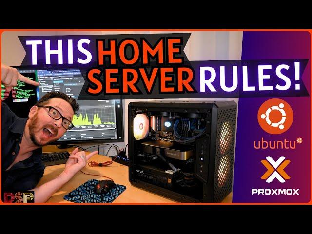 Proxmox 8 Homelab & GPU Passthrough to Ubuntu Desktop - AMAZING HOME SERVER