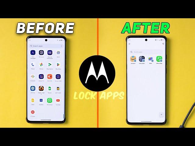 How To Lock Apps On Motorola Mobiles? (NO APP NEEDED)