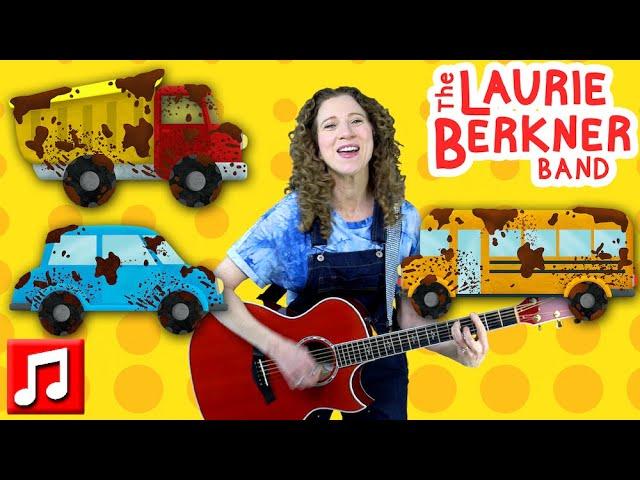 "Wash It" by The Laurie Berkner Band | Car, Truck, Bus Song | For Kids | Car Wash, Vehicles, Cleanup