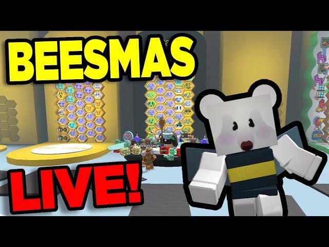 LIVE | Beesmas Grind With Viewers! | Bee Swarm Simulator