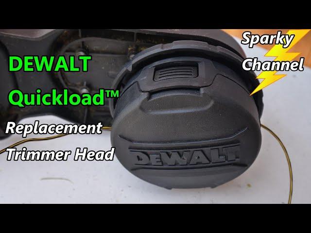 DeWalt Quickload™ Trimmer Head Replacement and How to Load New Line Quickload™ Style!