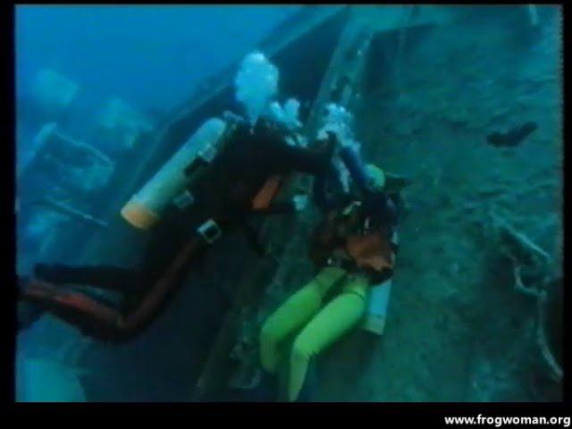 A male and female diver get attacked by 2 evil scuba divers!