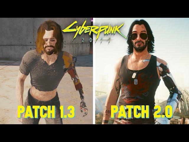 Cyberpunk 2077 Release vs Patch 2 0 | Details And Physics Comparison  (Part 2)