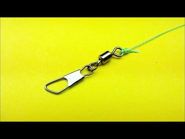 How to tie a swivel to a fishing line. Life hacks and homemade products for fishing. Fishing 2021