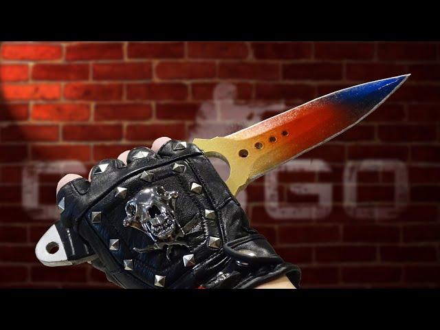 Новый Skeleton knife из дерева! CS:GO Как сделать Скелетный нож Fade