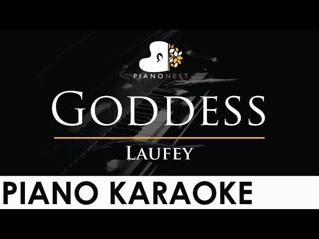 Laufey - Goddess - Piano Karaoke Instrumental Cover with Lyrics