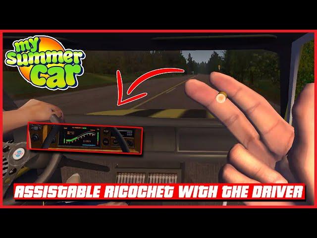 Satsuma Digital Dashboard Assistable Ricochet with the driver 2022 ! My Summer Car  #shorts