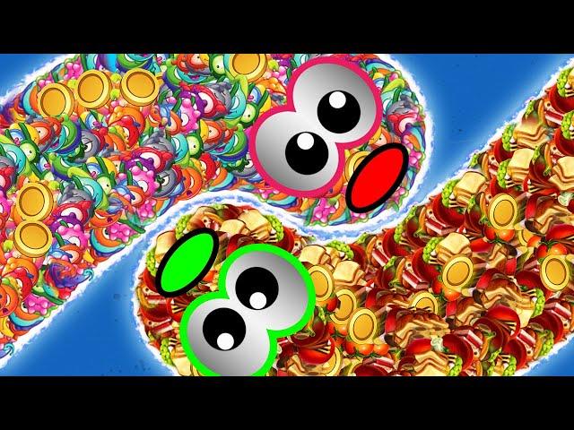 WORMSZONE.IO 001 BIGGEST SLITHER SNAKE TOP 01 / Epic Worms Zone Best Gameplay! #37