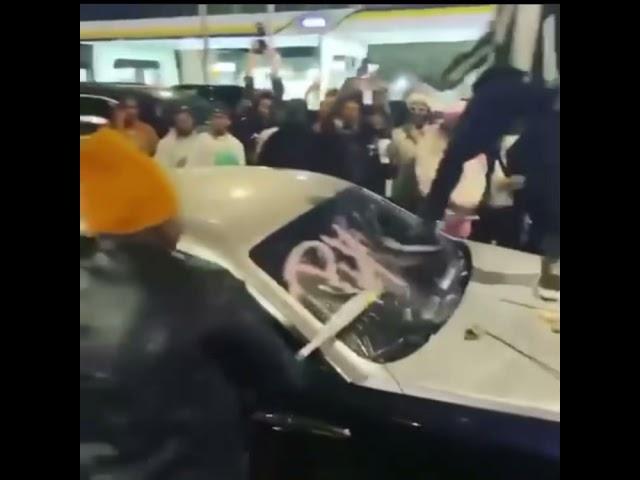 Young thugg and Gunna Smashes A Rolls Royce