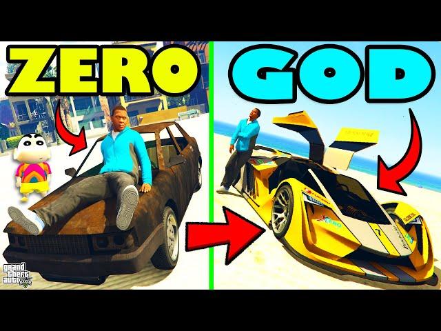 Franklin Upgrading ZERO To GOD SPORTS CAR in GTA 5 | SHINCHAN and CHOP