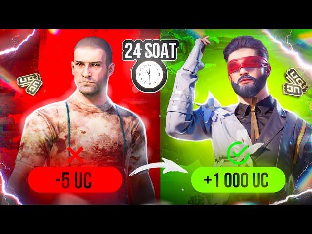 24 SOATTA 1 UCDAN  1.000 UC ISHLADIM / PUBG MOBILE