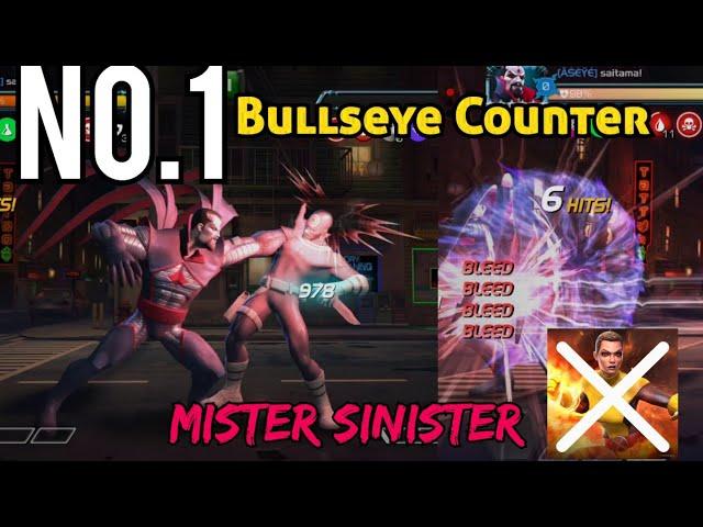 Mister Sinister is No.1 Bullseye Counter   - No Need of Negasonic