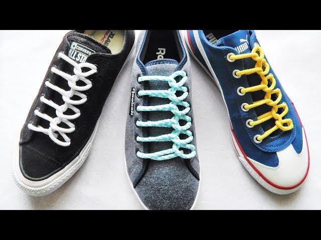 〔靴紐の結び方〕スプーンが並んでいるみたいな靴ひもの通し方　丸ひも編　how to tie shoelaces 〔生活に役立つ！〕