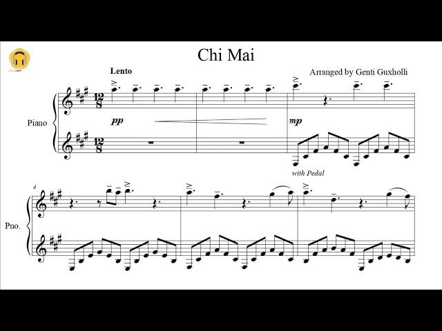 Chi Mai by Ennio Morricone (Piano Solo/Sheets)