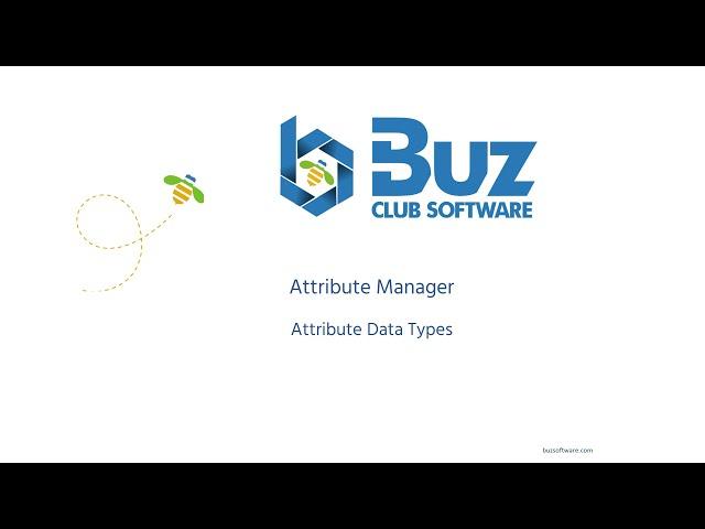 Member Manager - Attribute Manager Data Types