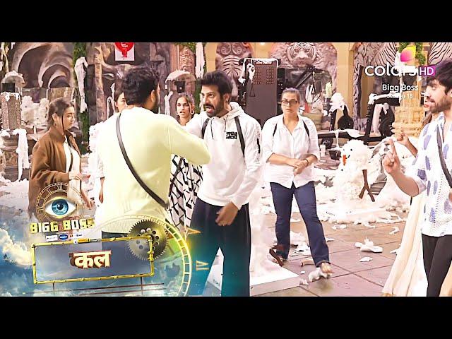 Bigg Boss 18 PROMO | Rajat Dalal Karanveer Mehra FIGHT | Ration Task Me Chum Ki Wajah Se Hua TANDAAV