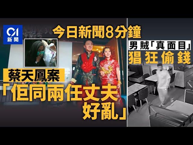 今日新聞｜ 蔡天鳳前家姑自辯：蔡與兩任丈夫關係「好亂」｜無罩男賊闖餐廳爆竊掠$8,000｜01新聞｜食水｜何伯何太｜ 黃之鋒｜習近平｜ 特朗普｜馬斯克｜2025年6月6日#hongkongnews