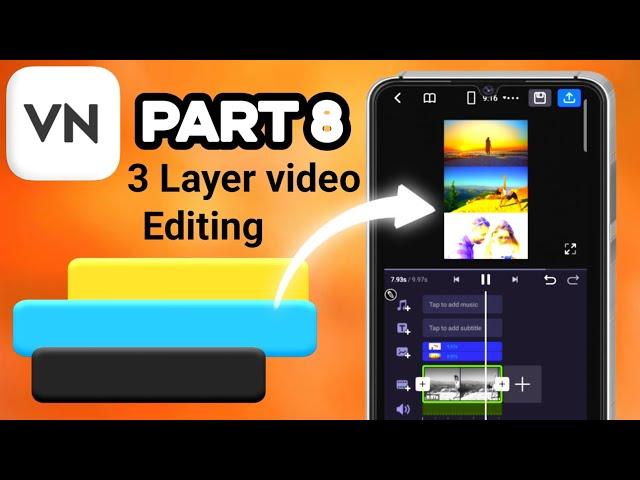 how to make 3 layer video in vn  | 3 layer video editing in vn #vn #tutorial