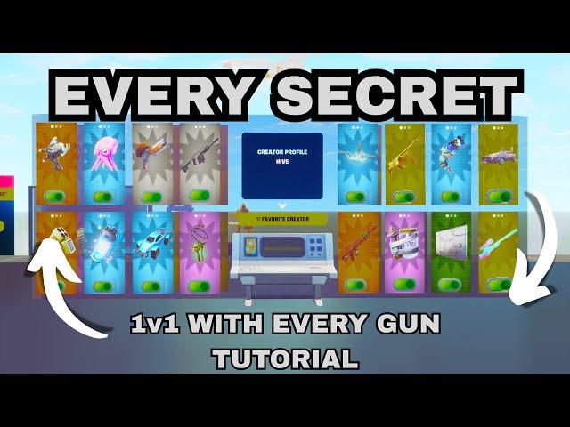 How To Get All Secrets In 1v1 With Every Gun!