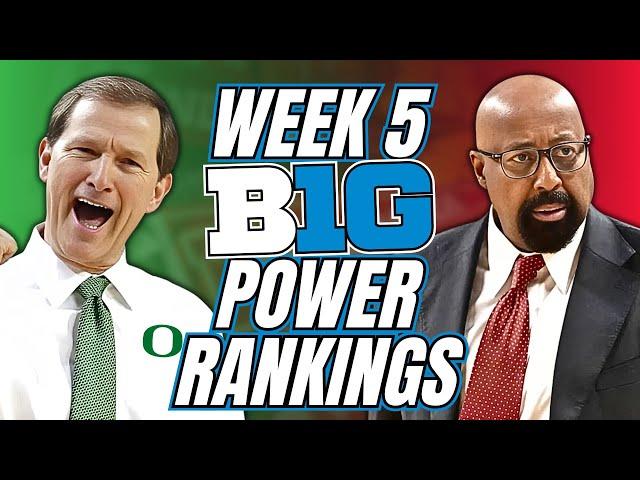 Big Ten Week 5 Power Rankings: Oregon Surges, Indiana Slips, & Michigan State Comes Back!