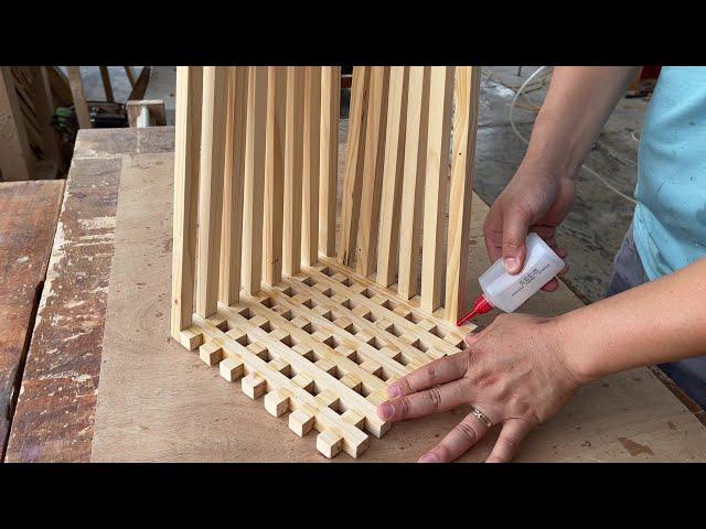 Handcrafted Night Light from Wood - Simple Modern Aesthetic Wooden Lamp Design Ideas