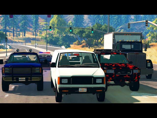 The Robbery│Epic Police Chase - BeamNG Drive Movie