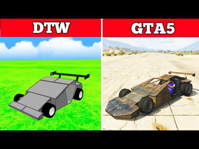 Dude Theft Wars Vs Gta5 Ramp Car #dudetheftwars