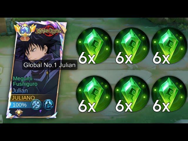 NEW JULIAN BEST ONE SHOT BUILD!!! (6x Holy Crystal) - Mobile Legends