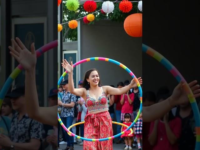 The Woman Who Juggles Knives While Hula Hooping