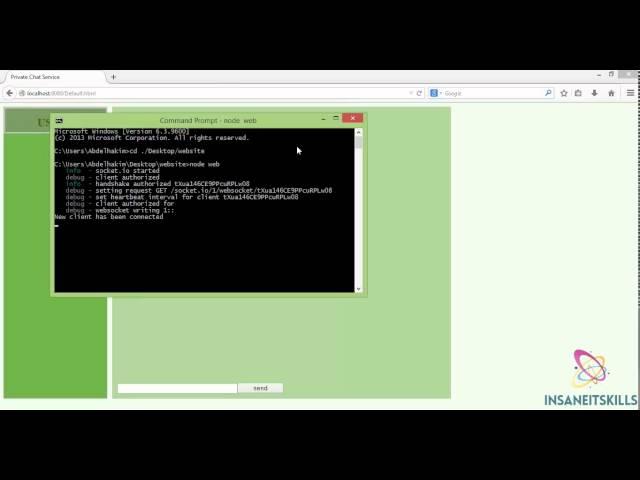 Node.js Essential Training - Socket.io example