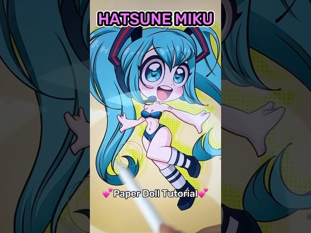 making -`HATSUNE MIKU´- *pApeR dOlL*  ARTY PIE  #handmade #artchallenge #anime #japan #crafts