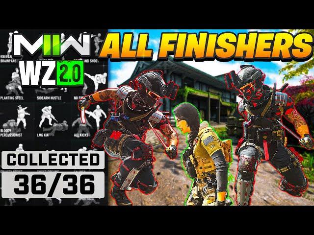 ALL 36 Finishing Moves in Modern Warfare 2 | ALL Warzone 2 Executions (Standing, Prone , & Downed)