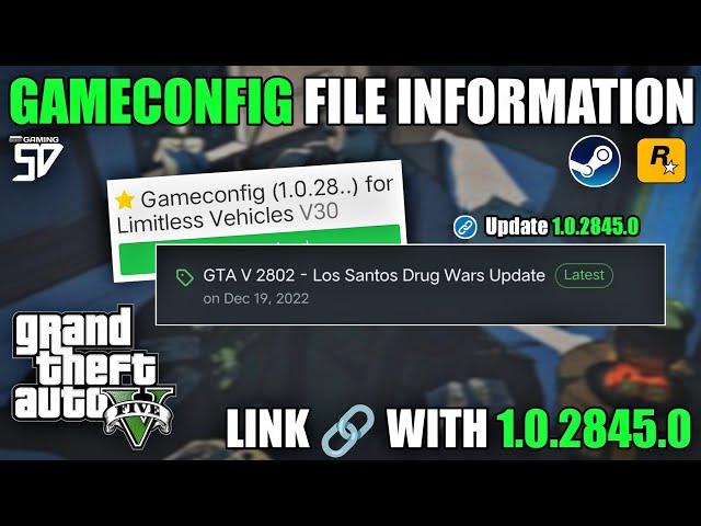 GTA V - HOW TO LINK GAMECONFIG FILE WITH YOUR UPDATE VERSION | SHIVAXD [ 2K23 ]