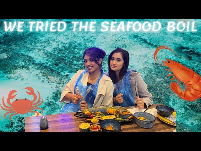 WE TRIED THE SEAFOOD BOIL| SEAFOOD PLATTER | SEAFOOD