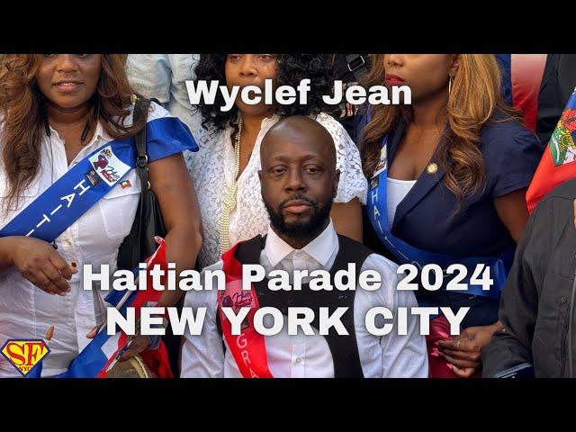 Wyclef Jean at Haitian Parade in New York 2024