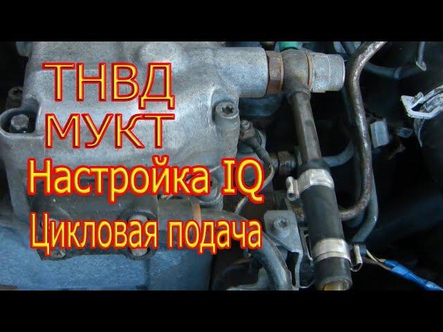 Настройка IQ(цикловой подачи).МУКТ (механизм управления кол-вом топлива)