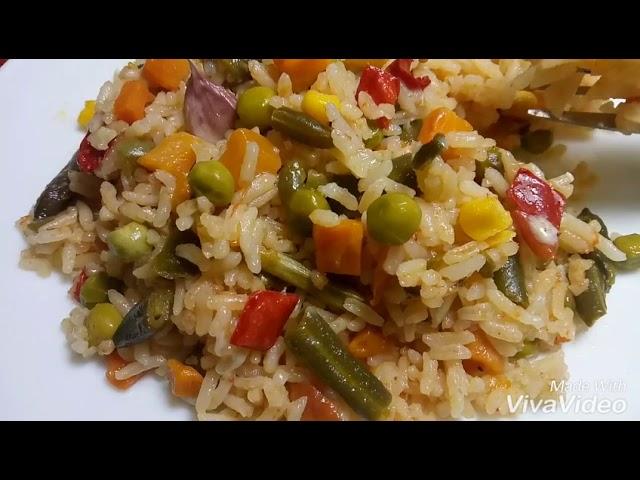 КАК ПРИГОТОВИТЬ РИС с ОВОЩАМИ с МЕКСИКАНСКОЙ СМЕСЬЮ!