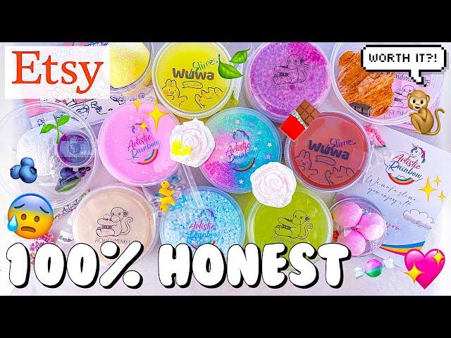 $150 ETSY SUGGESTED SLIME SHOP REVIEW  100% Honest ACraftyMonkey, ArtisticRainbow, & WuwaSlimes