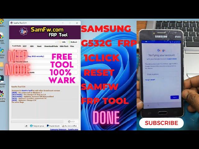 Samsung G532g FRP Reset done (MPT MODE) SamFw tool