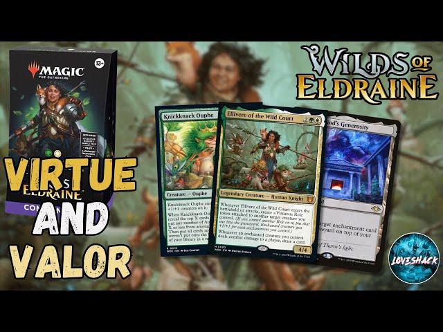 Wilds of Eldraine Virtue & Valor Commander Deck Review | Magic the Gathering | New Cards & Reprints!