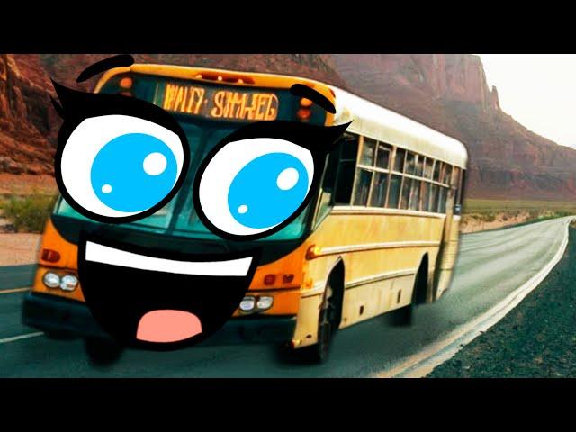 The Wheels on the Bus. Doodle bus is singing a nursery rhyme. Sing-along. New Version.