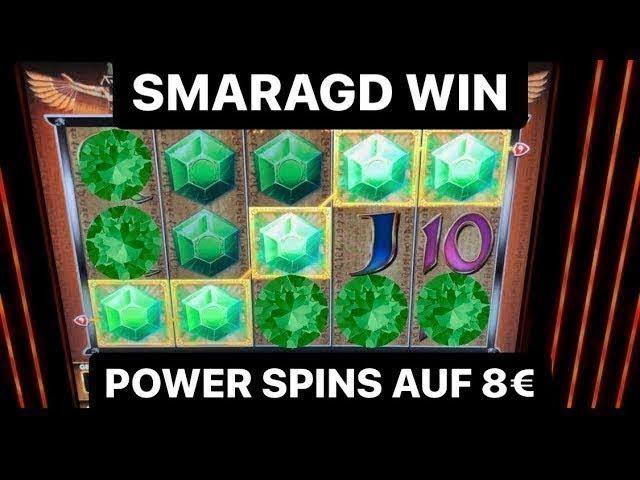 Lucky Pharao 8 Euro POWER SPINS mit SMARAGD JACKPOT  MERKUR Magie Spielothek Spielhalle Automaten